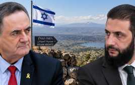 אחמד א-שרע וישראל כ"ץ (צילום: איור: מעריב אונליין)