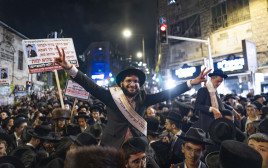 הפגנת העריקים בירושלים (צילום: חיים גולדברג, פלאש 90)