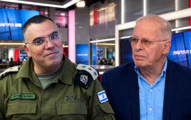 אהוד יערי, אביחי אדרעי (צילום: פלאש 90,צילום מסך)
