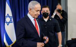 בנימין נתניהו (צילום:  Ronen Zvulun / POOL / AFP via Getty Images)