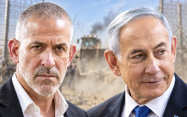 בנימין נתניהו, רונן בר (צילום: בינה מלאכותית)