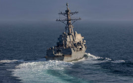משחתת אמריקאית (צילום:  U.S. Navy/Handout via REUTERS)