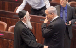 בנימין נתניהו ויעקב ליצמן (צילום: מרק ישראל סלם)