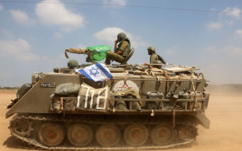 טנק במבצע צוק איתן  (צילום: מרק ישראל סלם)