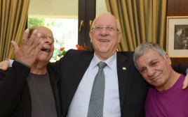 רובי ריבלין והגשש החיוור (צילום: דוברות בית הנשיא)