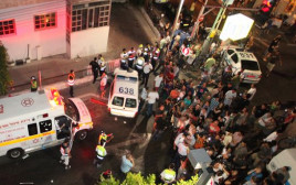זירת הרצח בברנוער, ארכיון (צילום: אלוני מור)