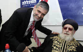 עובדיה יוסף ואלי ישי (צילום: פלאש 90)