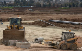 אתר הבנייה בכרמי גת (צילום: דוברות "יש עתיד")