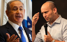 נפתלי בנט ובנימין נתניהו (צילום: פלאש 90)