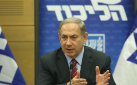 בנימין נתניהו בישיבת סיעת הליכוד  (צילום: מרק ישראל סלם)