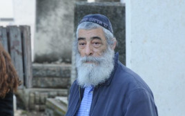 אריאל זילבר בהלווייתו של גבי שושן (צילום: אבשלום ששוני)