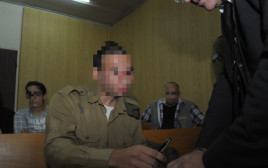 החייל החשוד בירי בחברון (צילום: אבשלום ששוני)
