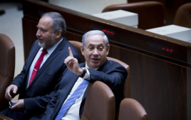 בנימין נתניהו ואביגדור ליברמן (צילום: מרים אלסטר, פלאש 90)