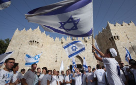 מצעד הדגלים בירושלים, 2016 (צילום: מרק ישראל סלם)