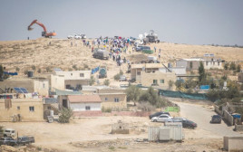 היישוב הבדואי אום אל חיראן (צילום: הדס פרוש, פלאש 90)