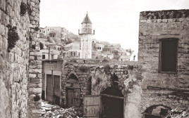 העיר צפת לאחר מלחמת העצמאות מאי 1949 (צילום: זולטן קלוגר, לע"מ)