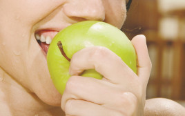 אכילת תפוח (צילום: אינגאימג)