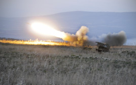 טילים מסוג MLRS בשימוש צה"ל (צילום: דובר צה"ל)