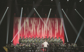 מקהלת הצבא האדום (צילום: AFP)
