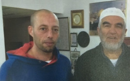 מוחמד מצרי והשייח ראאד סלאח (צילום: דוברות המשטרה)