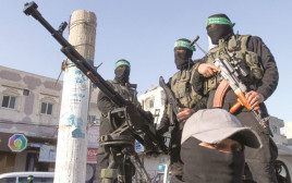 פעילי חמאס (צילום: אעבד ראים קביט פלאש 90)