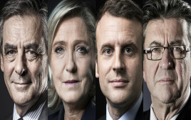 מועמדי הבחירות בצרפת (צילום: AFP)
