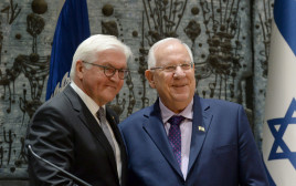 הנשיא ראובן ריבלין ונשיא גרמניה פרנק-וולטר שטיינמאייר (צילום: מארק ניימן, לע"מ)