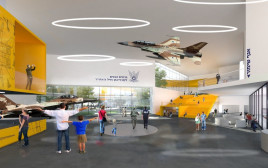 הדמיית מוזיאון חיל האוויר החדש (צילום: 'שוורץ בסנוסוף אדריכלים')