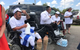 הפגנת של המטה למאבק הנכים אבשלוןם ש (צילום: אבשלום ששוני)