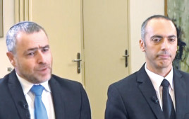שמעון ריקלין ואלירן טל (צילום: צילום מסך ערוץ 20)