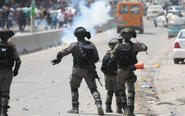 כוחות מג"ב בעימותים בירושלים (צילום: דוברות המשטרה)