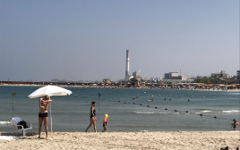 אנשים בים, שרב (צילום: אבשלום ששוני)