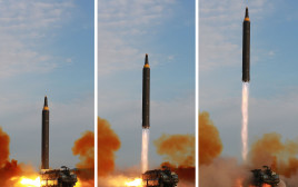 שיגור הטיל של קוריאה הצפונית (צילום: AFP)