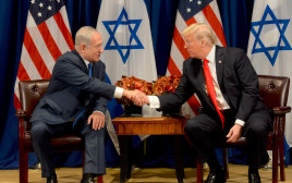 דונלד טראמפ ובנימין נתניהו (צילום: אבי אוחיון, לע"מ)