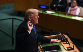 טראמפ באו"ם (צילום: AFP)