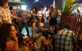 ירי בפסטיבל מוזיקה בלאס וגאס (צילום: Getty images)