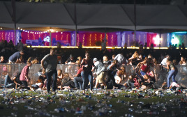 זירת הטבח בלאס וגאס (צילום: AFP)