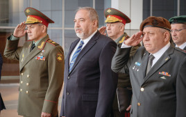 איזנקוט, ליברמן ושר ההגנה הרוסי (צילום: אריאל חרמוני, משרד הביטחון)