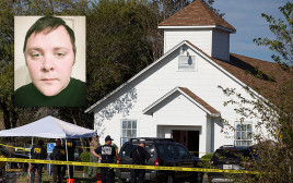 דווין פטריק קלי, הכנסייה בטקסס בה בוצע הירי (צילום: רויטרס)