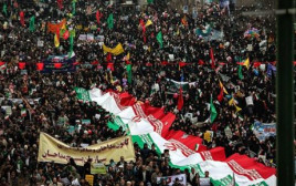 הפגנות באיראן (צילום: הרשתות הערביות)