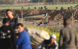 גבול עזה (צילום: AFP)