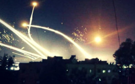 תקיפה בסוריה (צילום: צילום מסך)