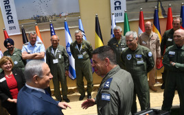 נתניהו בכנס מפקדי חילות האוויר הבינלאומי (צילום: קובי גדעון, לע"מ)