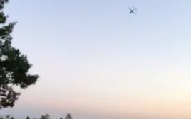 המטוס הגנוב בסיאטל (צילום: צילום מסך)