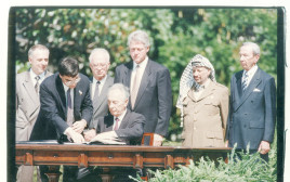 טקס חתימת הסכם אוסלו (צילום: ראובן קסטרו)