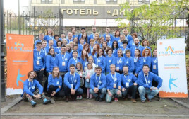 צעירים יהודים באירוע לימוד באוקראינה (צילום: בוריס בוכמן)