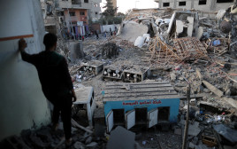 בניינים שהותקפו ע"י צה"ל ברצועת עזה (צילום: רויטרס)