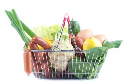ירקות, סל קניות בריא (צילום: אינגאימג')