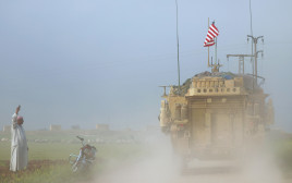 כוחו של צבא ארה"ב בקרבת גבול סוריה-טורקיה (צילום: רויטרס)