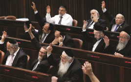 חברי כנסת חרדים (צילום: מרים אלסטר, פלאש 90)